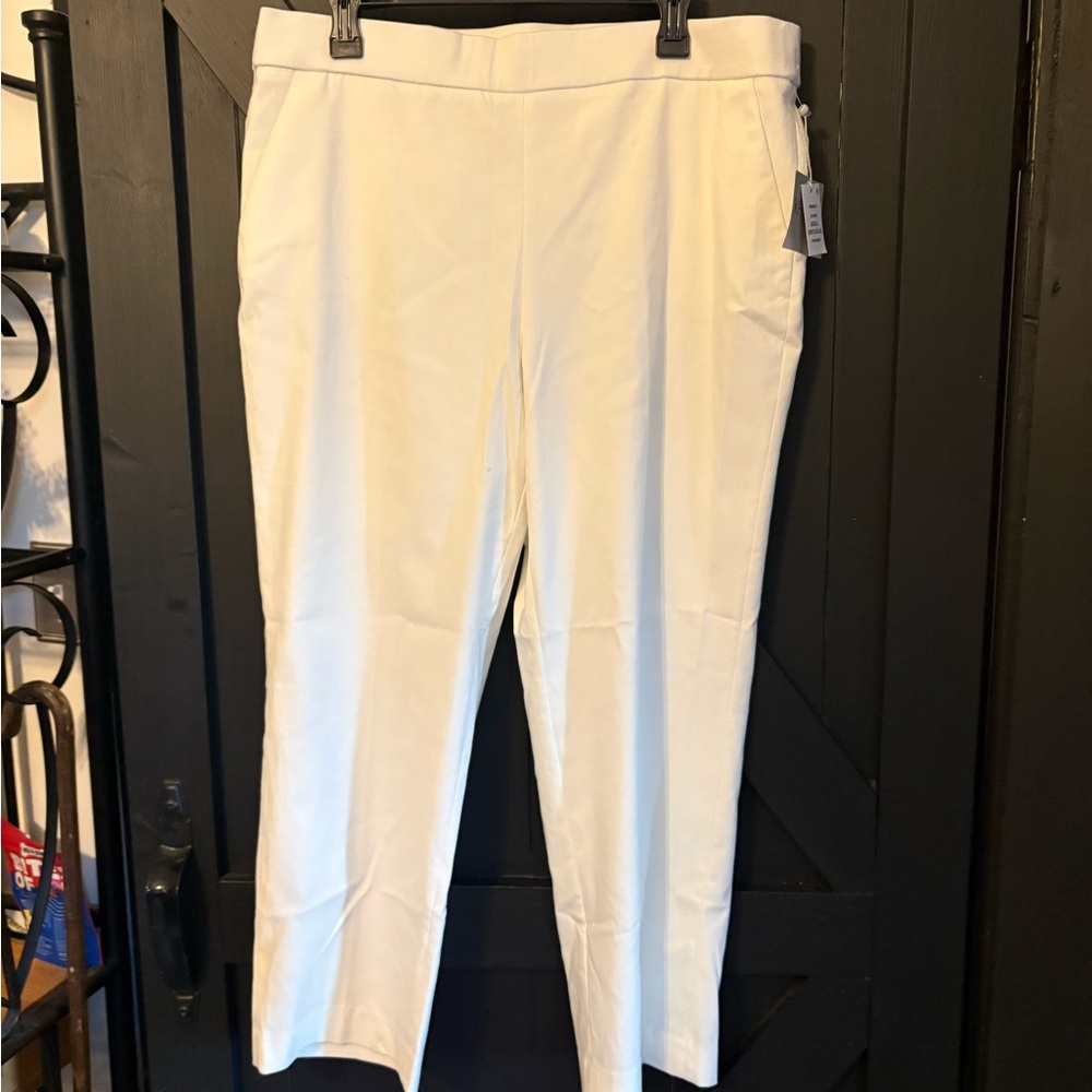 Kasper Lily White Women's Cropped Dress Pants